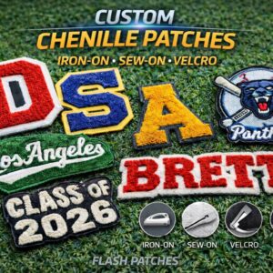 Custom Chenille Patches | Varsity Jacket, Iron On, Sew On, Velcro