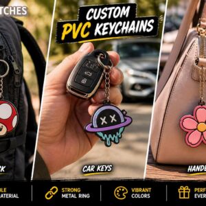 Custom PVC Keychains | Cute Rubber Keyrings | Anime Cartoon | Personalized Bag Charm Gift | PVC 3D Style Keychains | Bulk Orders